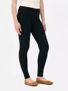 Leggings i bomuldsblanding