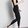 Leggings i crepe med stropper
