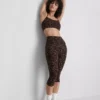 Leopardmønstrede capri-leggings