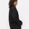 Lila blazer med enkelt række knapper