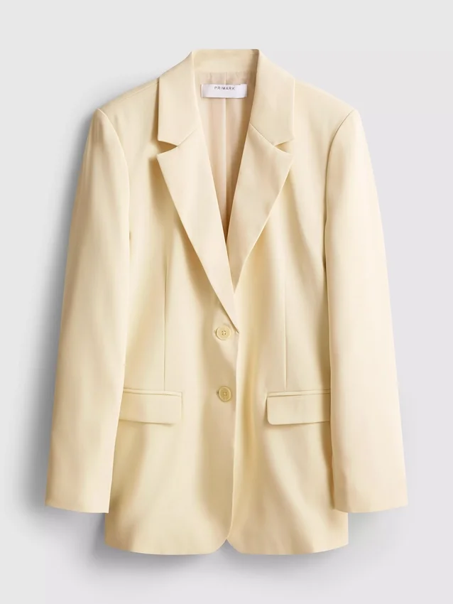Lila blazer med enkelt række knapper