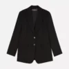 Lila blazer med enkelt række knapper