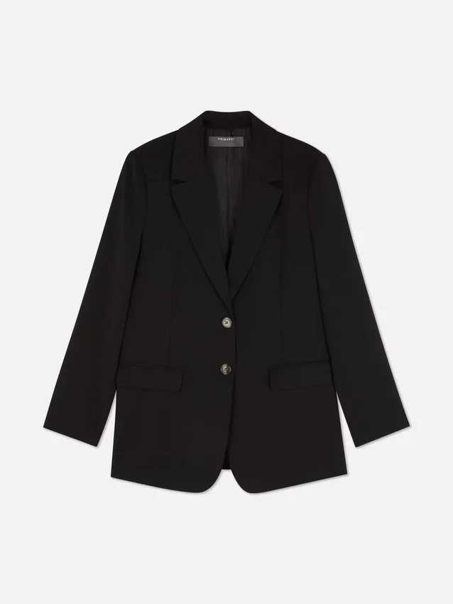 Lila blazer med enkelt række knapper