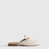 Loafers i imiteret læder med snaffle-bit-spænder