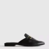 Loafers i imiteret læder med snaffle-bit-spænder