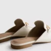 Loafers i imiteret læder med snaffle-bit-spænder