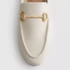 Loafers i imiteret læder med snaffle-bit-spænder