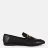 Loafers i imiteret læder med snaffle-detaljer