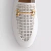 Loafers i kunstlæder med laserskåret snaffle-bit-detalje