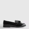Loafers med bred pasform i lak