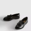 Loafers med bred pasform i lak