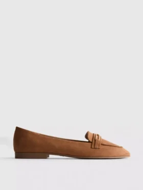 Loafers med bred pasform og lav vrist