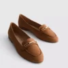 Loafers med bred pasform og lav vrist