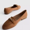 Loafers med bred pasform og lav vrist