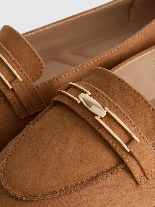 Loafers med bred pasform og lav vrist