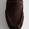 Loafers med rynket forside