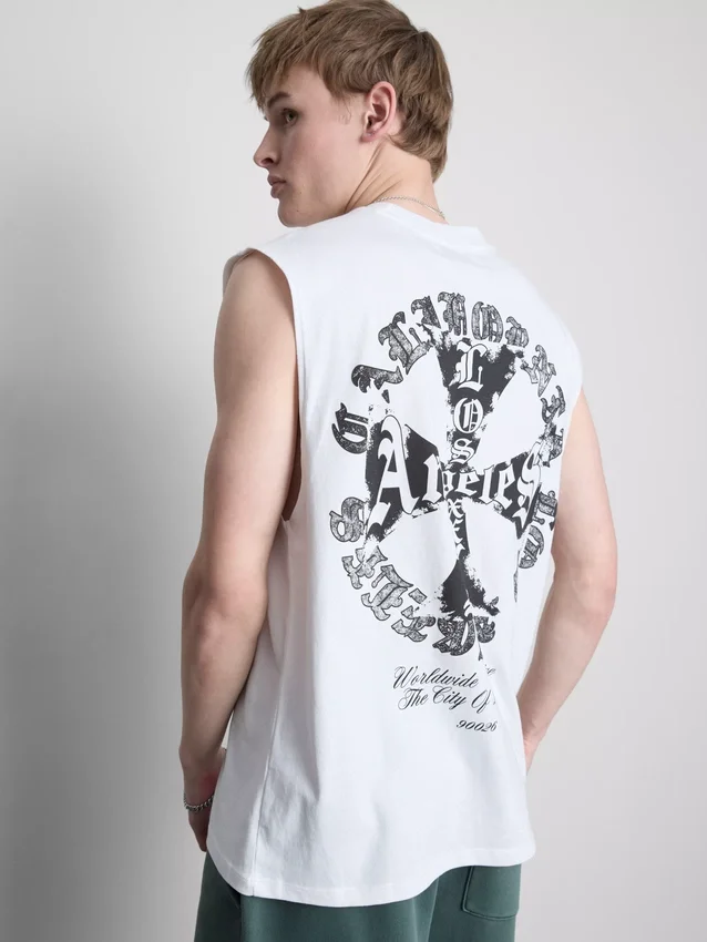 Los Angeles-grafisk tanktop