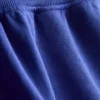 Loungeshorts i bomuld med splittet kant