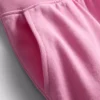 Loungeshorts i bomuld med splittet kant