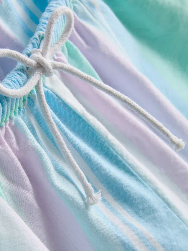 Love to Lounge bomulds-pyjamasser-Shorts i pastelfarver