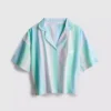 Love to Lounge-pyjamasbluse med pastelfarvede striber