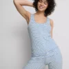 Love to Lounge ribbet, stribet pyjamasser-cami