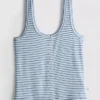 Love to Lounge ribbet, stribet pyjamasser-cami