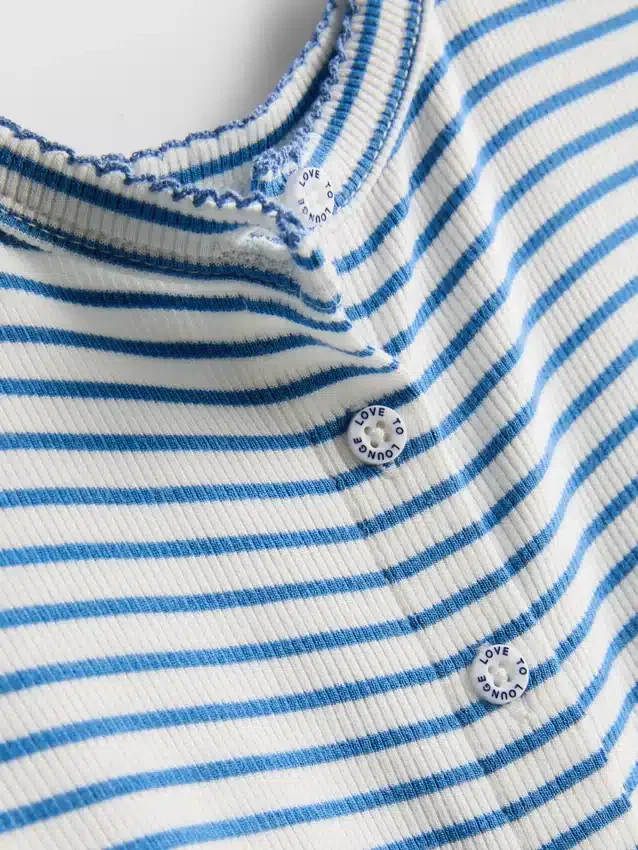 Love to Lounge ribbet, stribet pyjamasser-cami