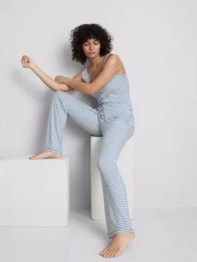 Love to Lounge ribstribede pyjamasbukser