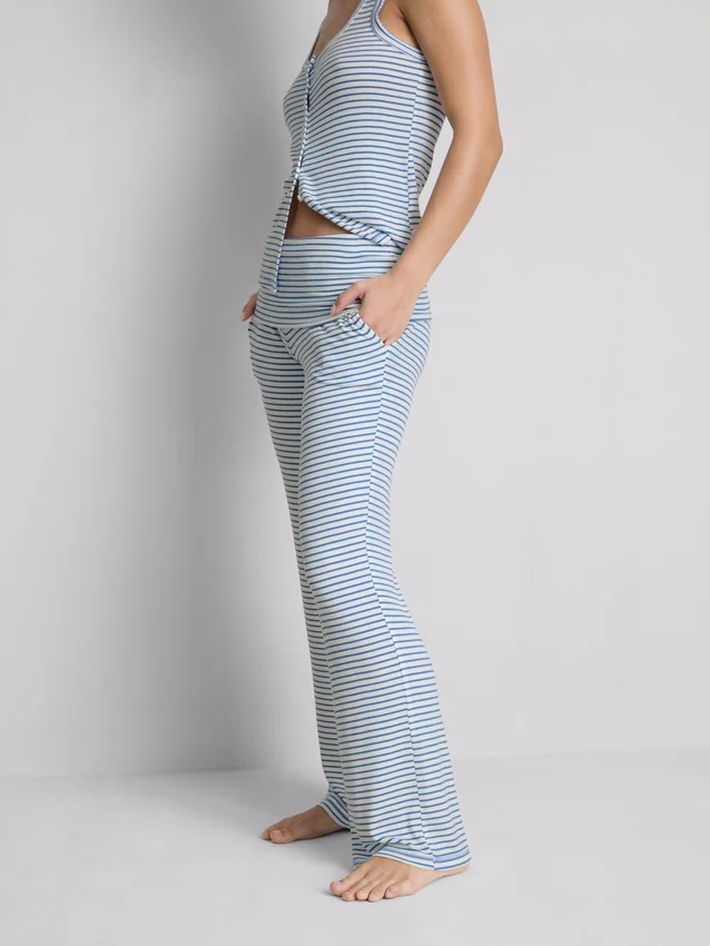 Love to Lounge ribstribede pyjamasbukser