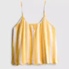 Love to Lounge stribet pyjamas-cami med rynker