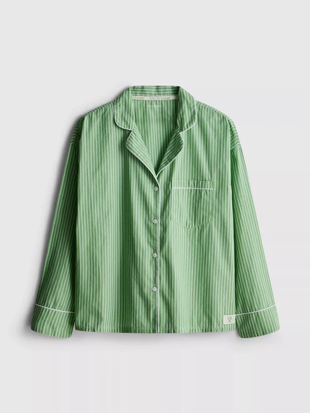 Love to Lounge stribet pyjamasskjorte