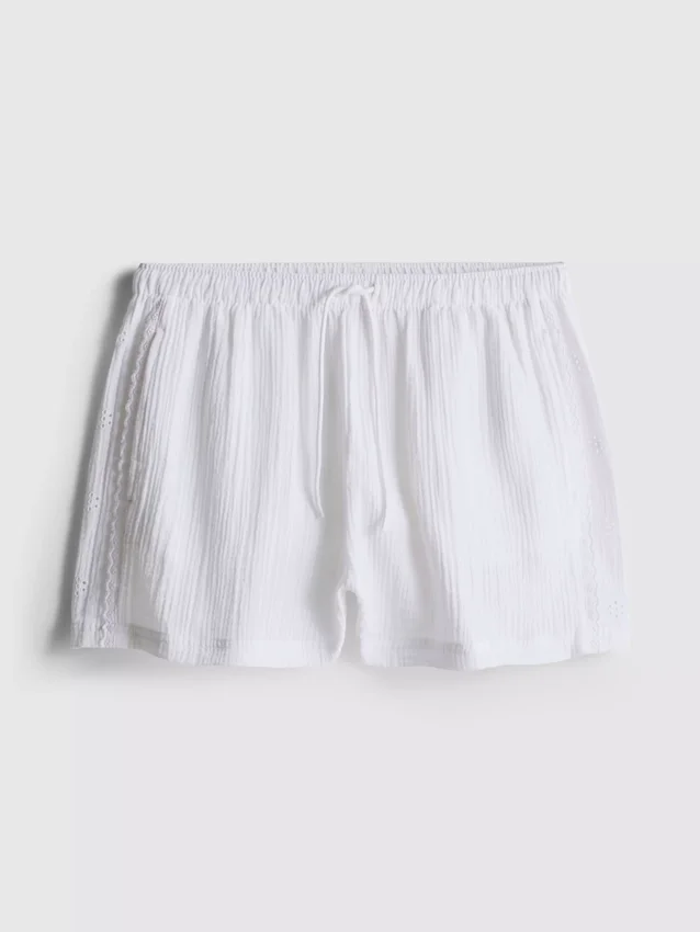 Love to Lounge vævede pyjamasbukser i bomuld