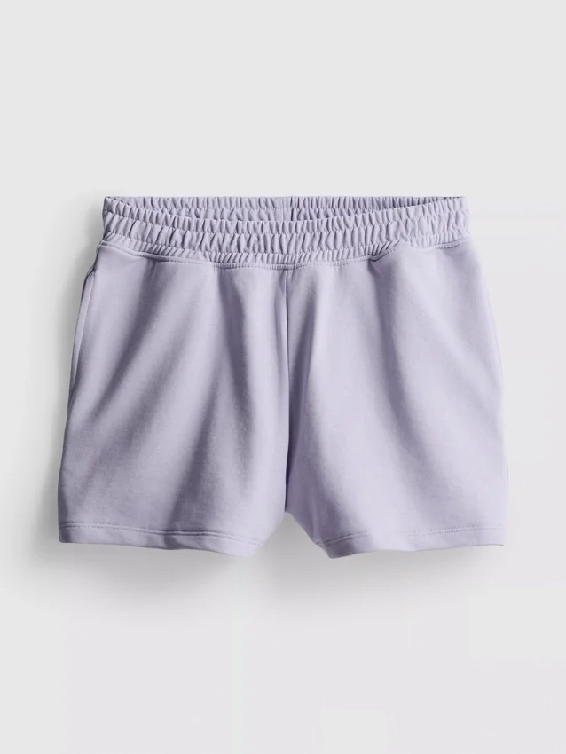 Løse lufthavnsshorts med højt bomuldsindhold