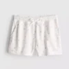 Løse shorts med blomsterprint i bomuldsblanding