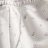 Løse shorts med blomsterprint i bomuldsblanding