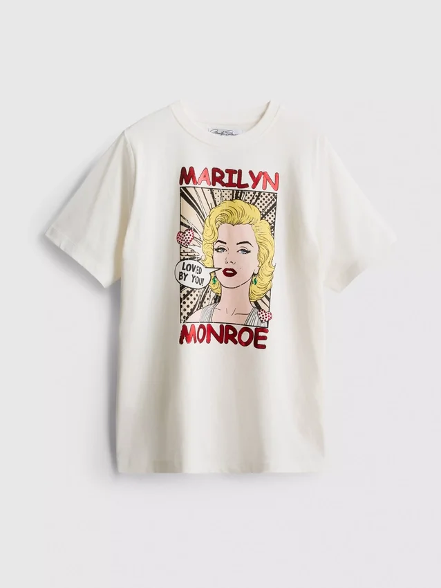 Marilyn Monroe oversized bomulds-T-shirt