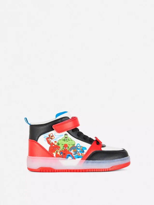 Marvel-sneakers med lysende højtop
