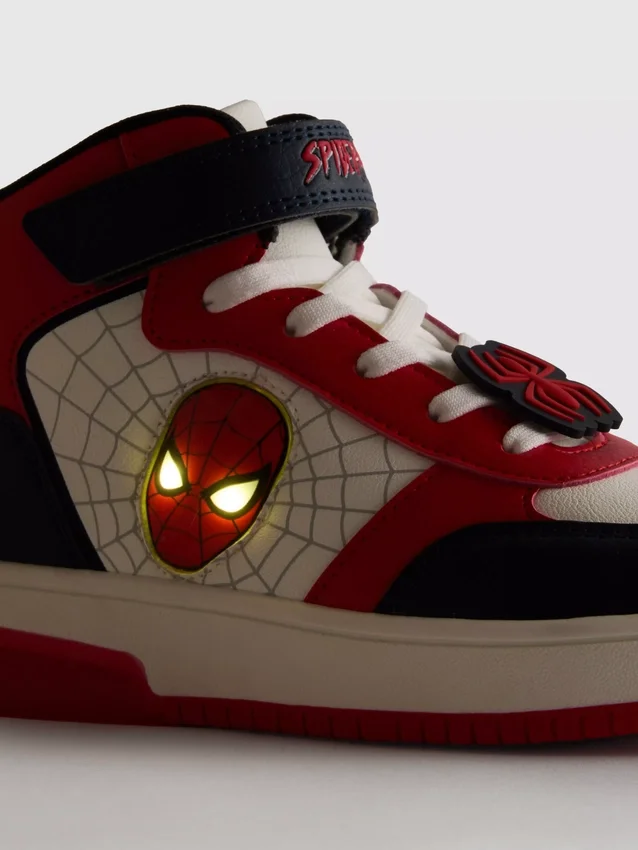 Marvel Spider-Man højtop-Sneakers med lys