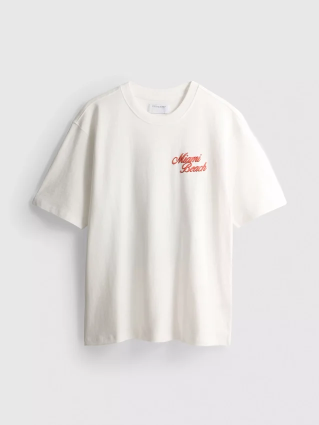 Miami Beach-T-shirt med grafisk print