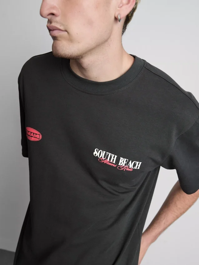 Miami-T-shirt med grafisk print