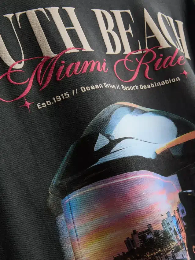 Miami-T-shirt med grafisk print