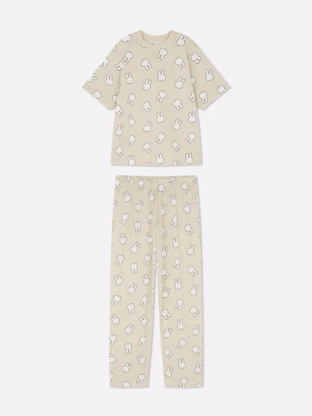 Miffy-pyjamasser i bomuld med motiv