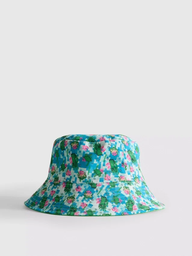 Minecraft vendbar bucket-hat