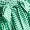 Mini-bandeau-kjole i bomuldsgingham