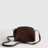 Mini-crossbody-taske i imiteret ruskind