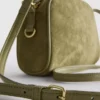 Mini-crossbody-taske i imiteret ruskind