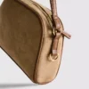 Mini-crossbody-taske i imiteret ruskind