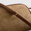 Mini-crossbody-taske i imiteret ruskind