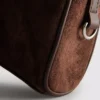 Mini-crossbody-taske i imiteret ruskind